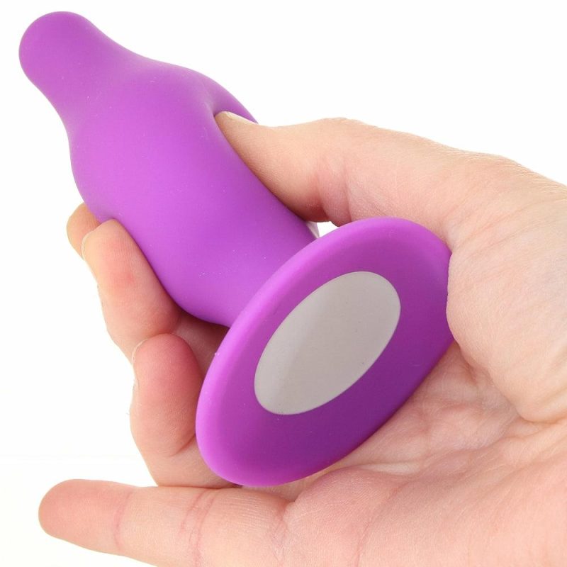 Anal Sex Toys | Squeeze-It Medium Tapered Butt Plug In Purple Anal Sex Toys Anal Sex Toys