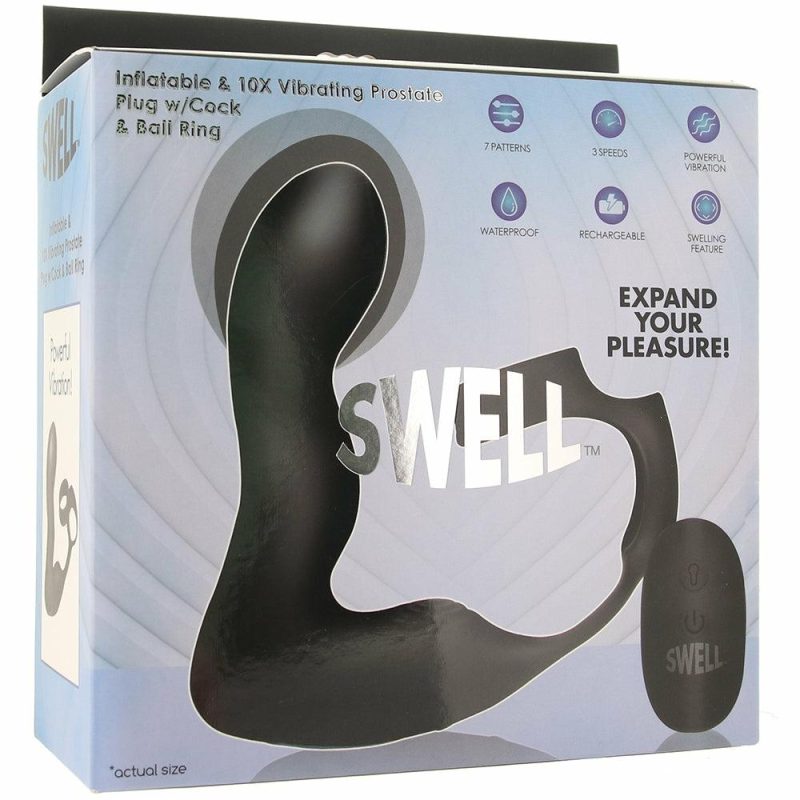 Anal Sex Toys | Swell Inflatable Vibrating Prostate Plug And Ring Anal Sex Toys Anal Sex Toys