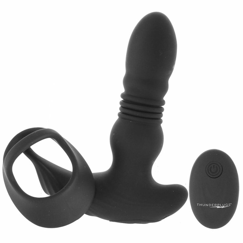 Anal Sex Toys | Thunder Plugs Thrusting Remote Plug With Cock Strap Anal Sex Toys Anal Sex Toys