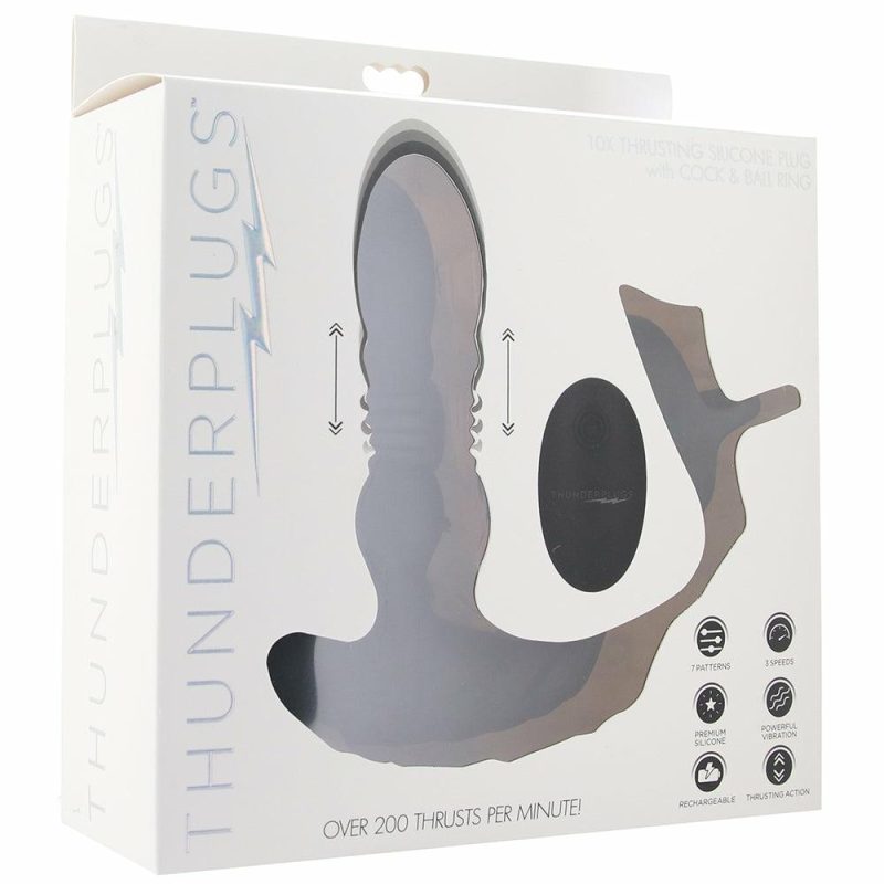 Anal Sex Toys | Thunder Plugs Thrusting Remote Plug With Cock Strap Anal Sex Toys Anal Sex Toys