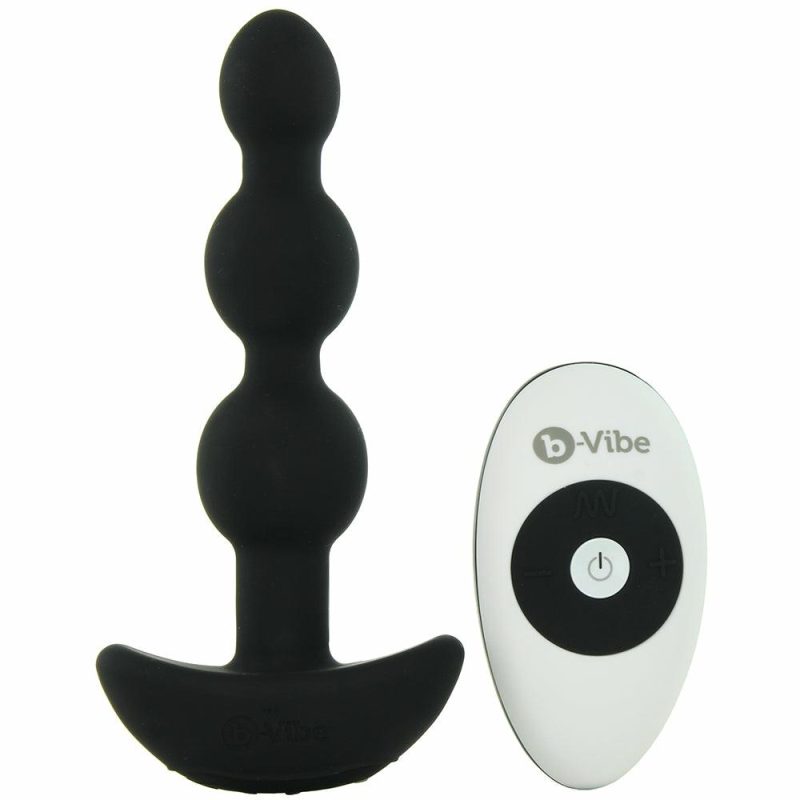 Anal Sex Toys | Triplet Remote Vibrating Beaded Plug In Black Anal Sex Toys Anal Sex Toys