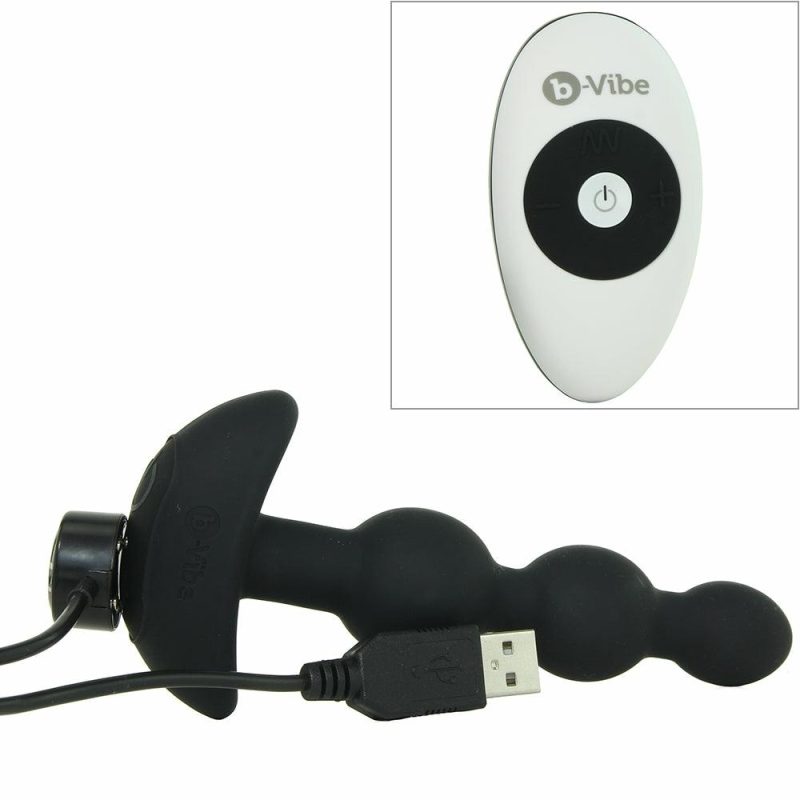 Anal Sex Toys | Triplet Remote Vibrating Beaded Plug In Black Anal Sex Toys Anal Sex Toys