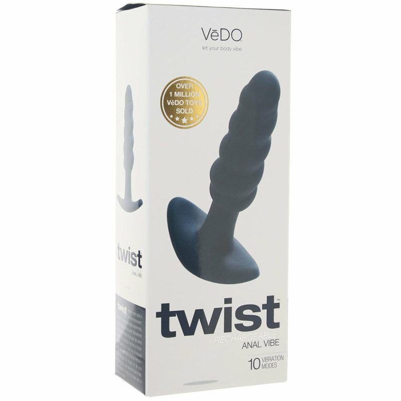 Anal Sex Toys | Twist Anal Vibe In Black Pearl Anal Sex Toys Anal Sex Toys