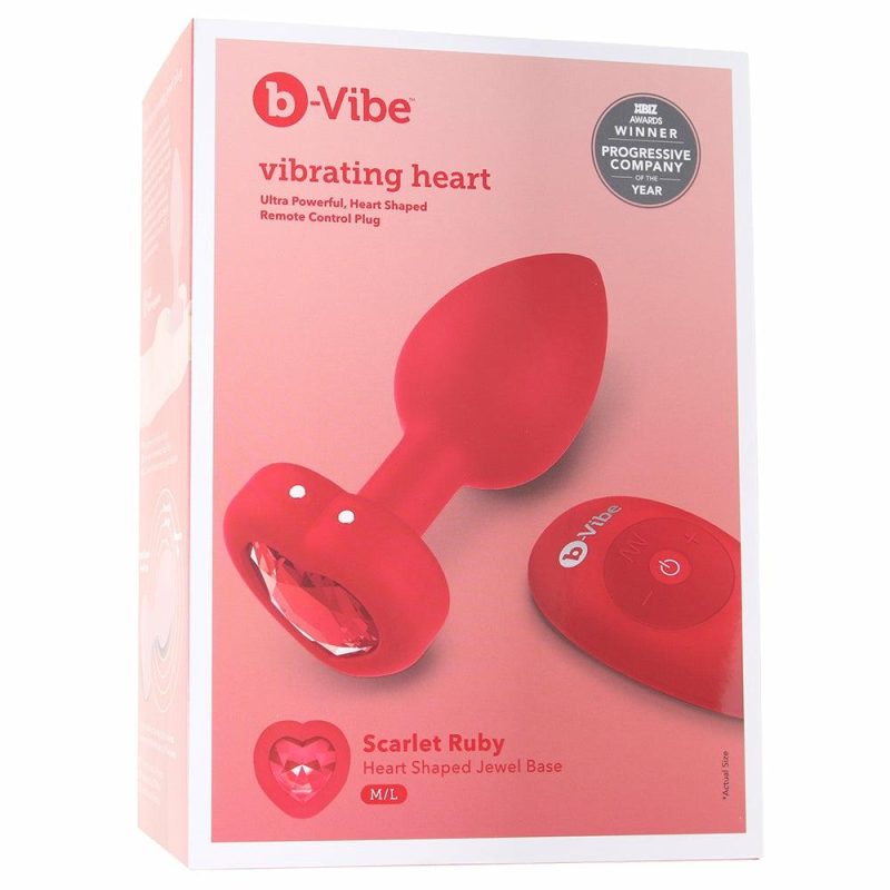 Anal Sex Toys | Vibrating Heart Plug In Red Anal Sex Toys Anal Sex Toys