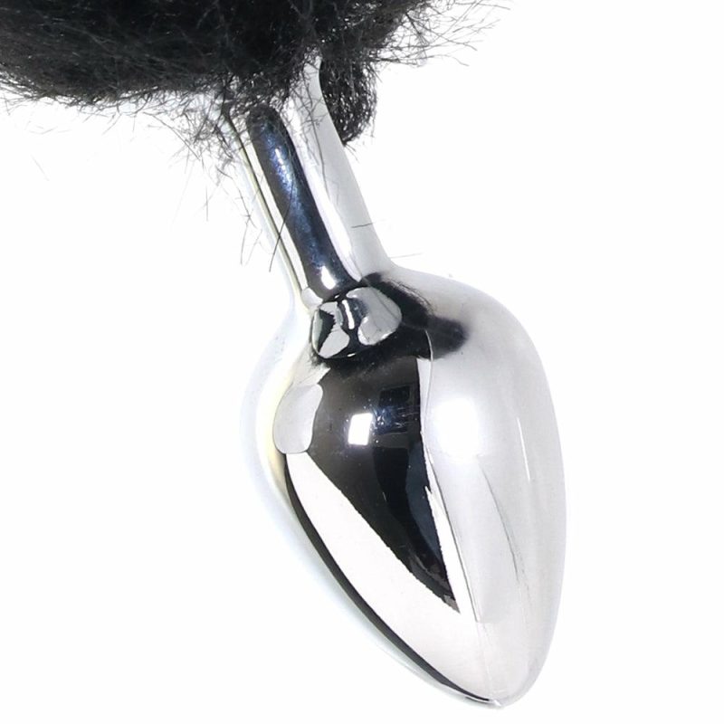 Anal Sex Toys | Whipsmart 3 Inch Metal Plug With Fox Tail In Black Anal Sex Toys Anal Sex Toys