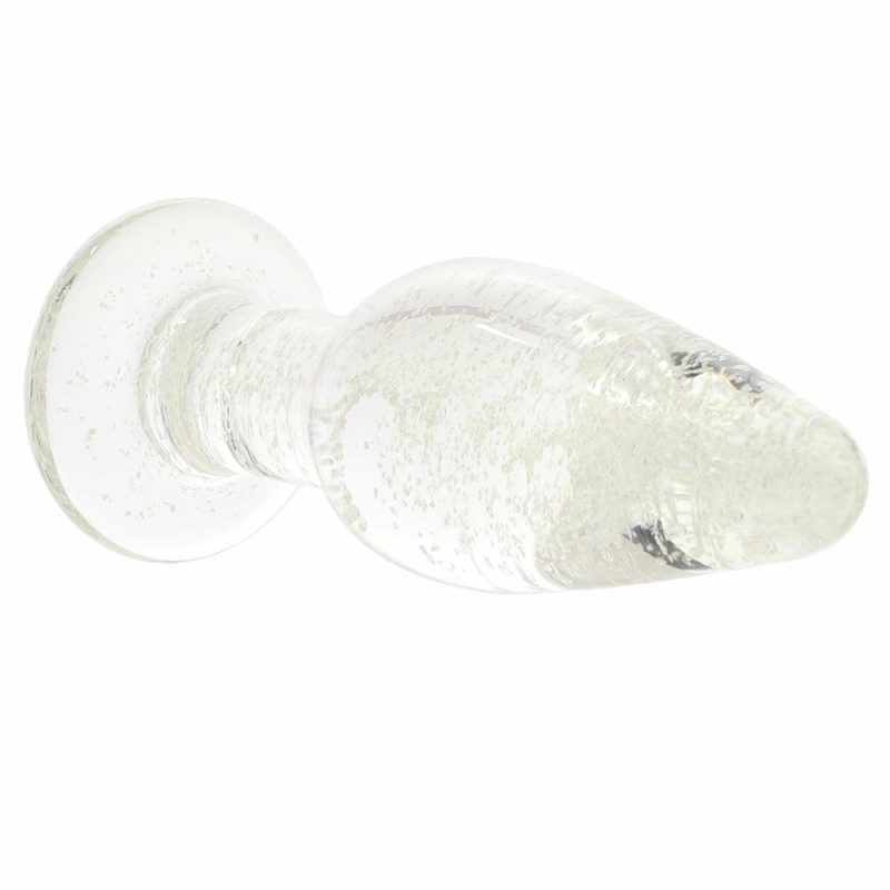 Anal Sex Toys | Whipsmart Glow In The Dark Glass Tapered Butt Plug Anal Sex Toys Anal Sex Toys