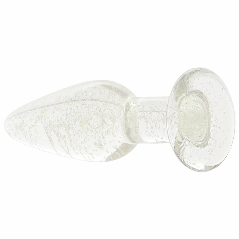 Anal Sex Toys | Whipsmart Glow In The Dark Glass Tapered Butt Plug Anal Sex Toys Anal Sex Toys