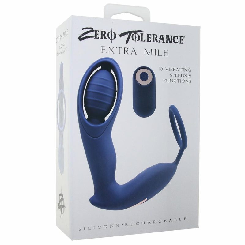 Anal Sex Toys | Zero Tolerance Extra Mile Prostate Vibe With Ring Anal Sex Toys Anal Sex Toys