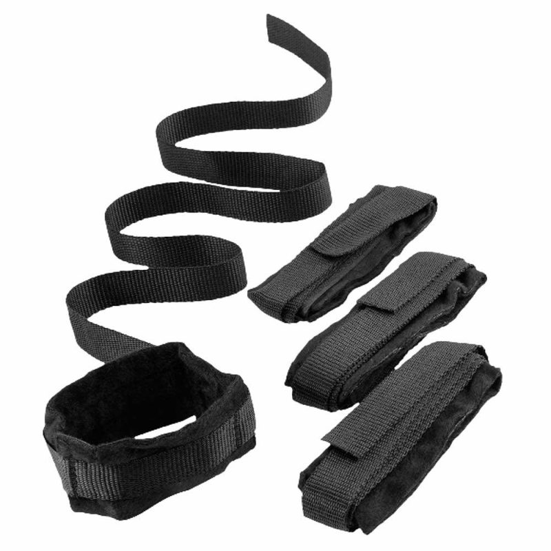 Bondage | Black & White Bed Bindings Restraint Kit Bondage Bondage