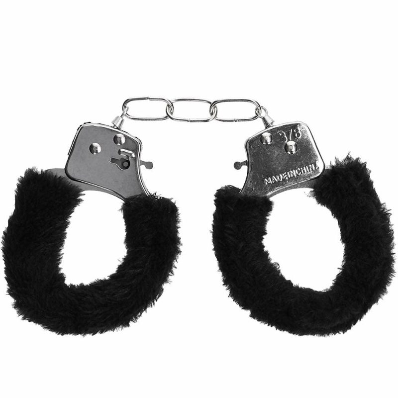 Bondage | Black & White Beginner’s Furry Wrist Cuffs Bondage Bondage