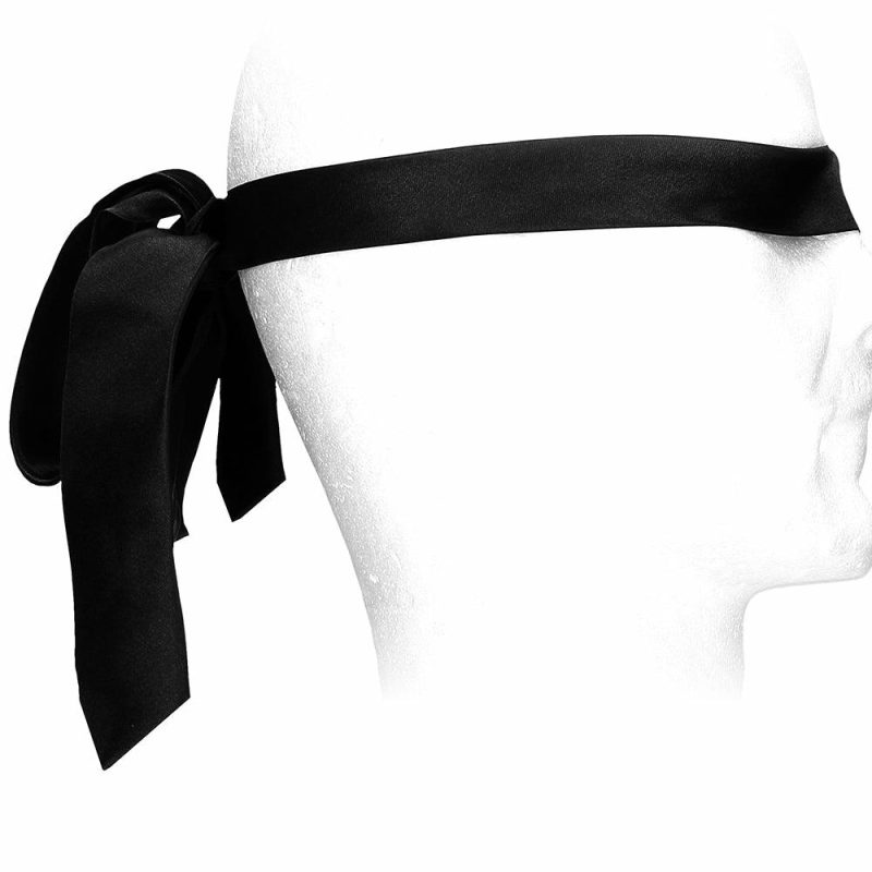 Bondage | Black & White Satin Bondage Tie Bondage Bondage