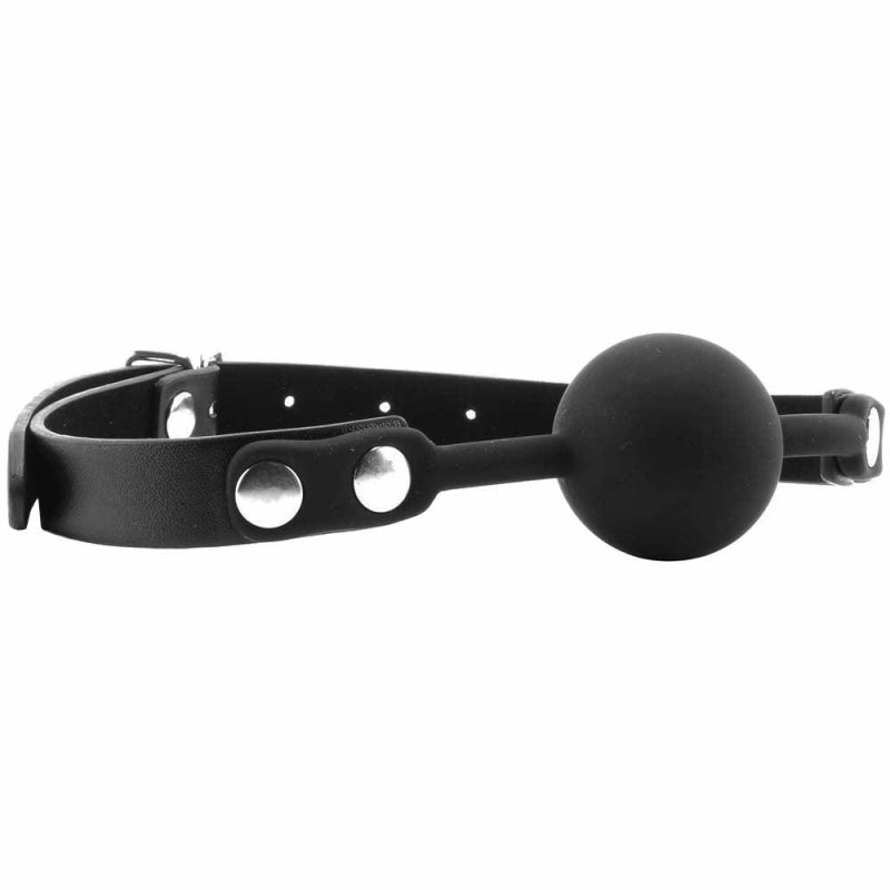 Bondage | Black & White Silicone Ball Gag Bondage Bondage