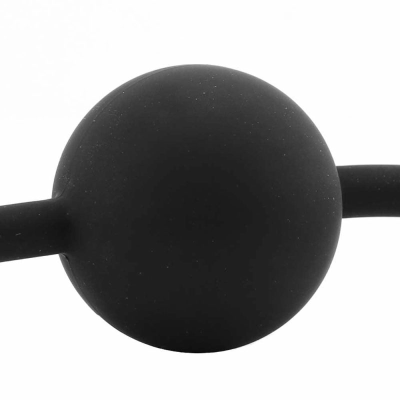 Bondage | Black & White Silicone Ball Gag Bondage Bondage