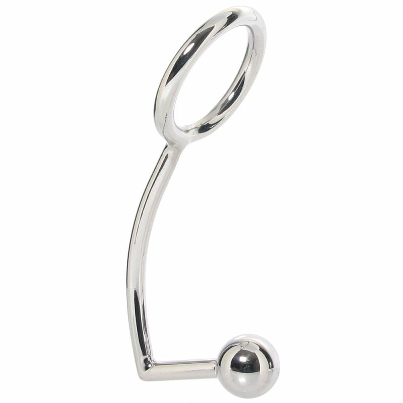 Bondage | Blueline Stainless Steel Anal Hook & Cock Ring Anal Sex Toys Anal Sex Toys