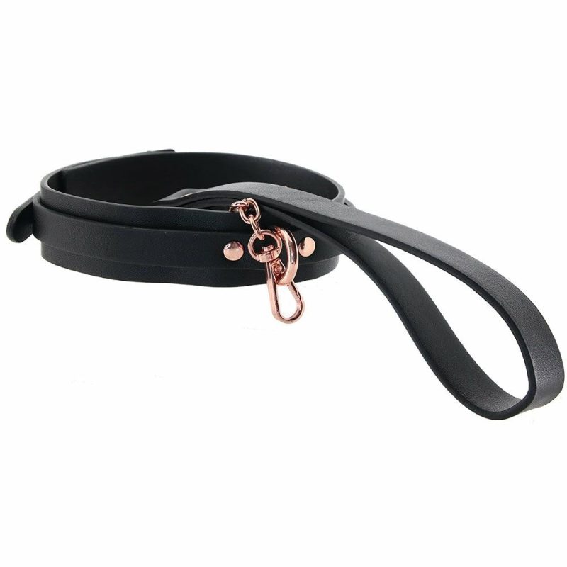 Bondage | Bondage Couture Collar & Leash In Rose Gold Bondage Bondage