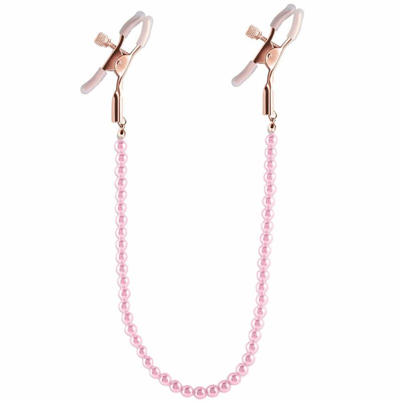 Bondage | Bound Nipple Clamps In Pink Bondage Bondage