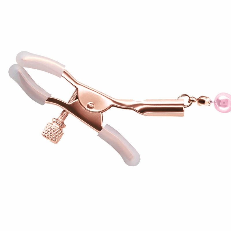 Bondage | Bound Nipple Clamps In Pink Bondage Bondage