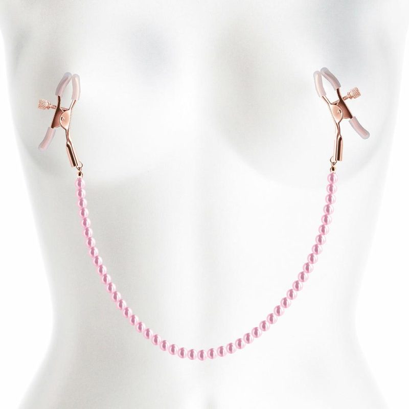 Bondage | Bound Nipple Clamps In Pink Bondage Bondage