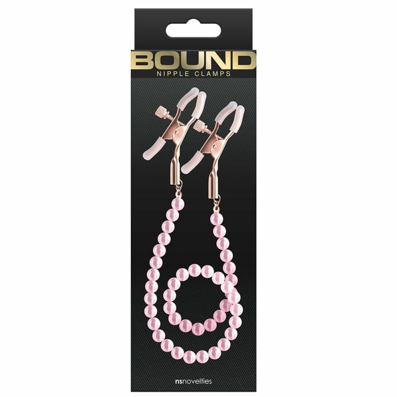 Bondage | Bound Nipple Clamps In Pink Bondage Bondage