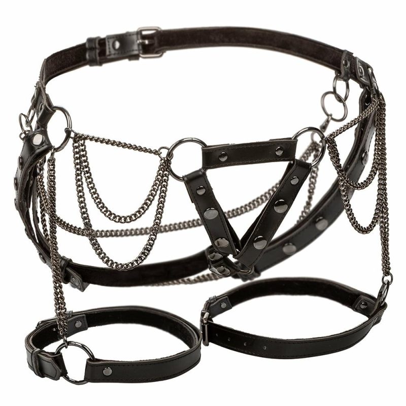 Bondage | Euphoria Thigh Harness With Chains In Os Bondage Bondage