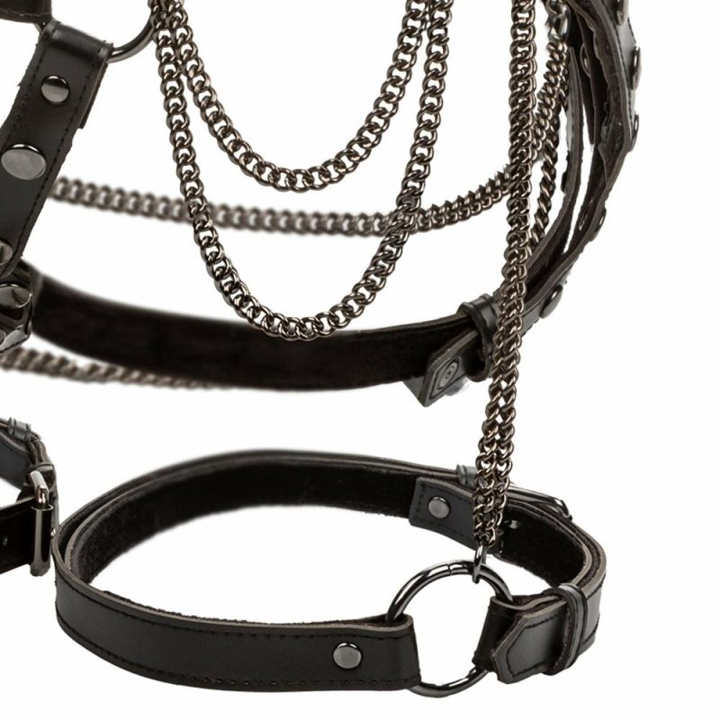 Bondage | Euphoria Thigh Harness With Chains In Os Bondage Bondage