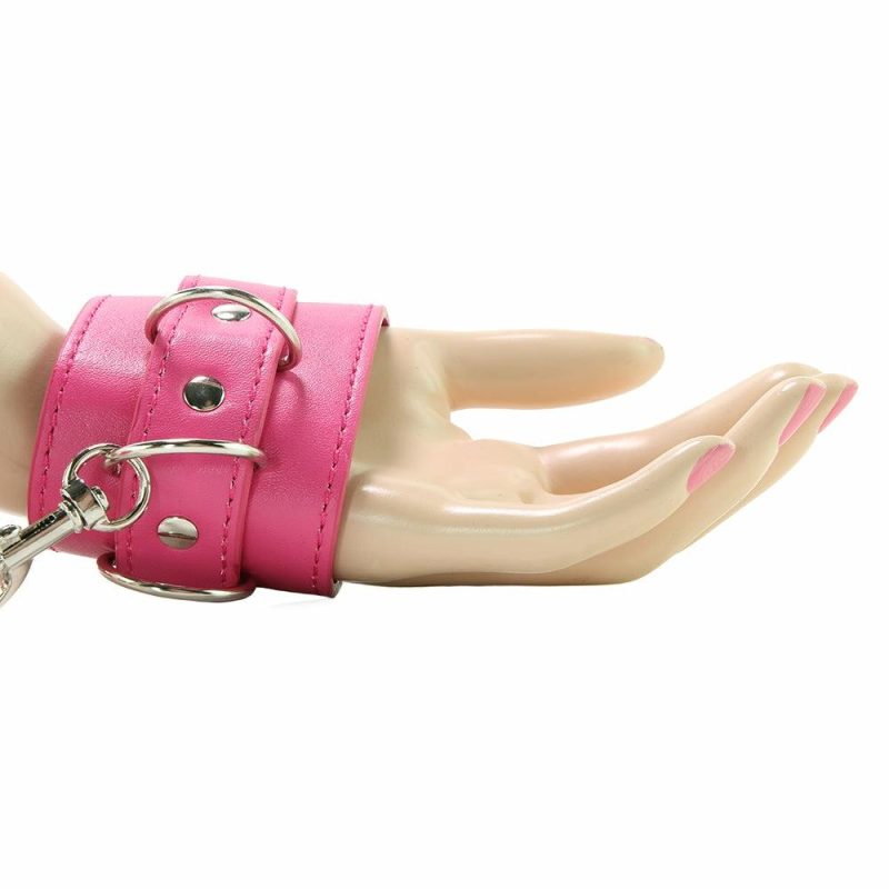 Bondage | Hand And Leg Cuff Set In Pink Bondage Bondage