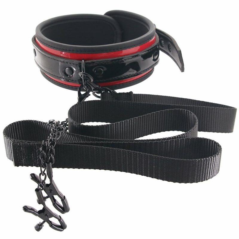 Bondage | Heartbreaker Collar, Leash And Clamps Set Bondage Bondage