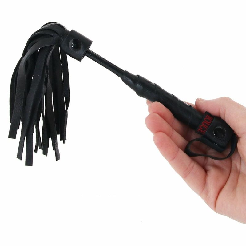 Bondage | Leather Mini Flogger In Black Bondage Bondage