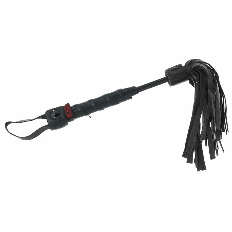 Bondage | Leather Mini Flogger In Black Bondage Bondage