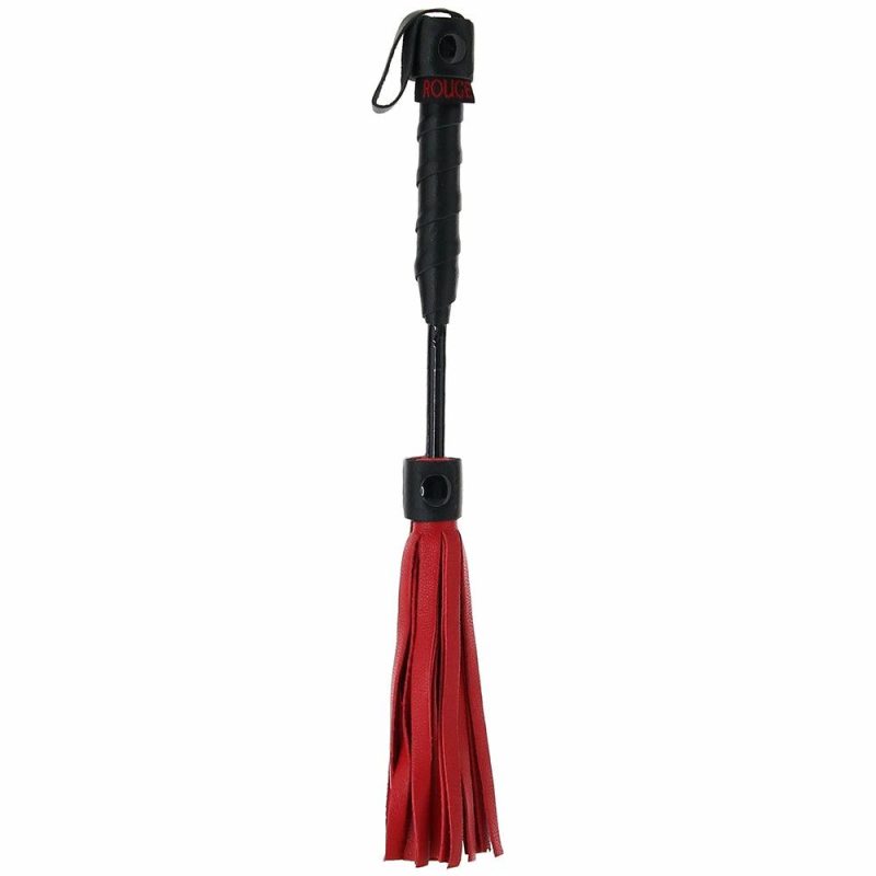 Bondage | Leather Mini Flogger In Red Bondage Bondage