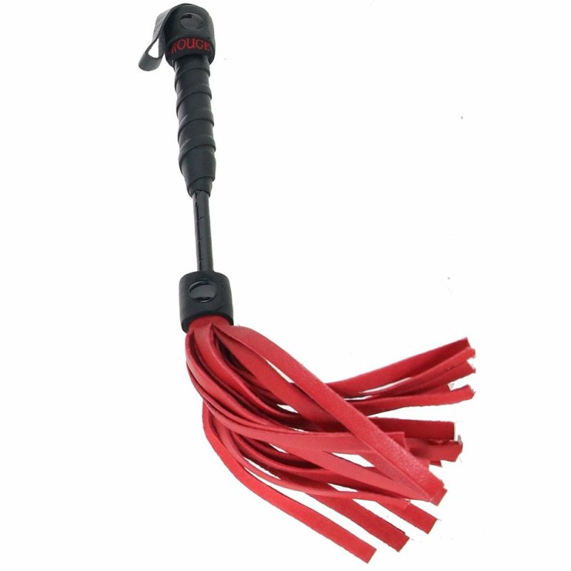 Bondage | Leather Mini Flogger In Red Bondage Bondage