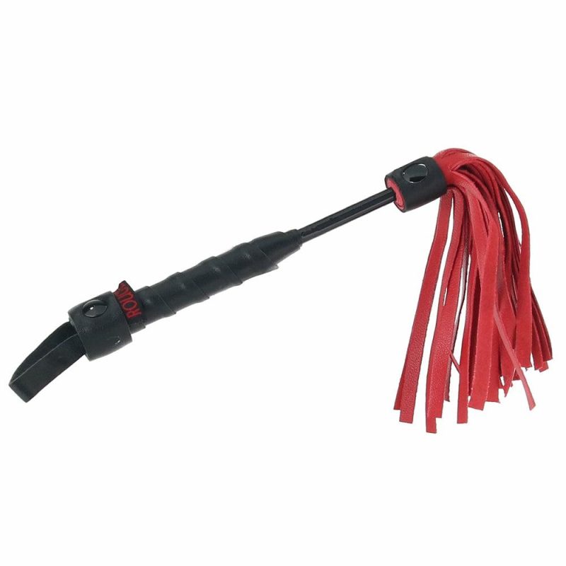 Bondage | Leather Mini Flogger In Red Bondage Bondage