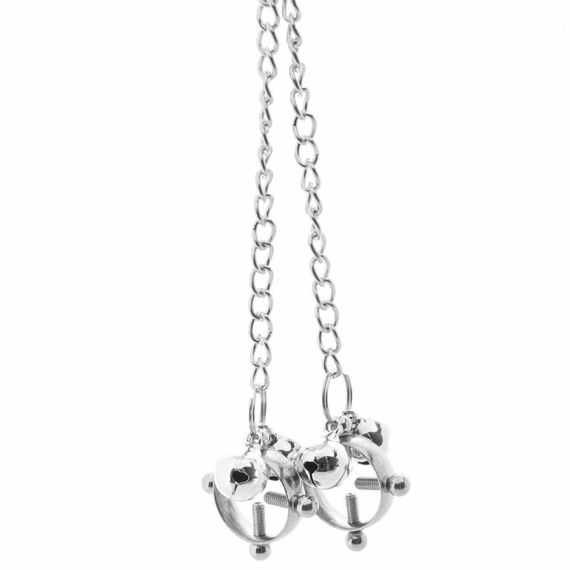 Bondage | Nipple Grips 4-Point Nipple Press With Bells Bondage Bondage