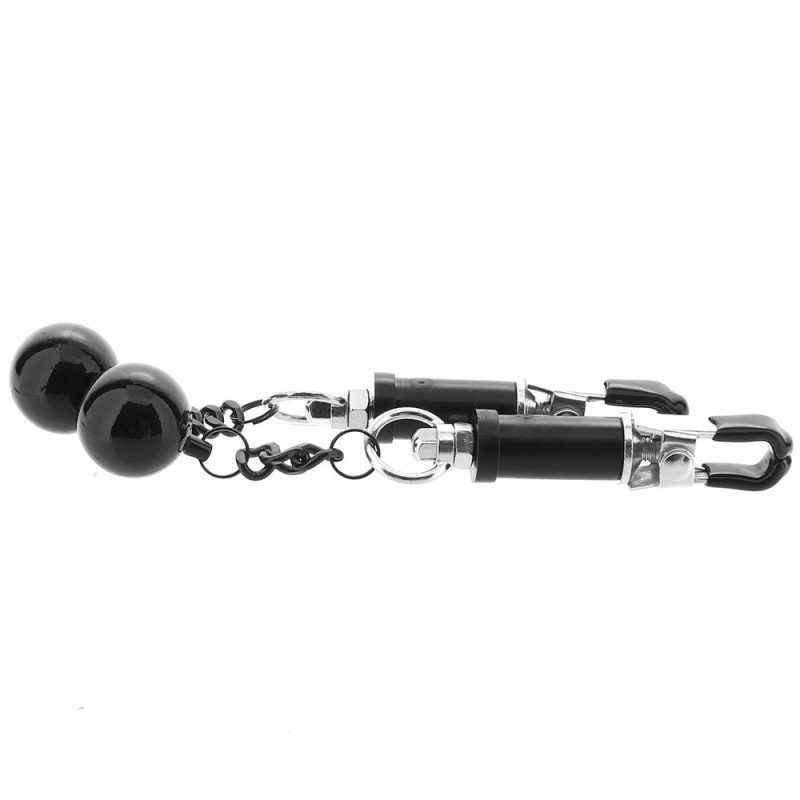 Bondage | Nipple Grips Weighted Twist Nipple Clamps Bondage Bondage