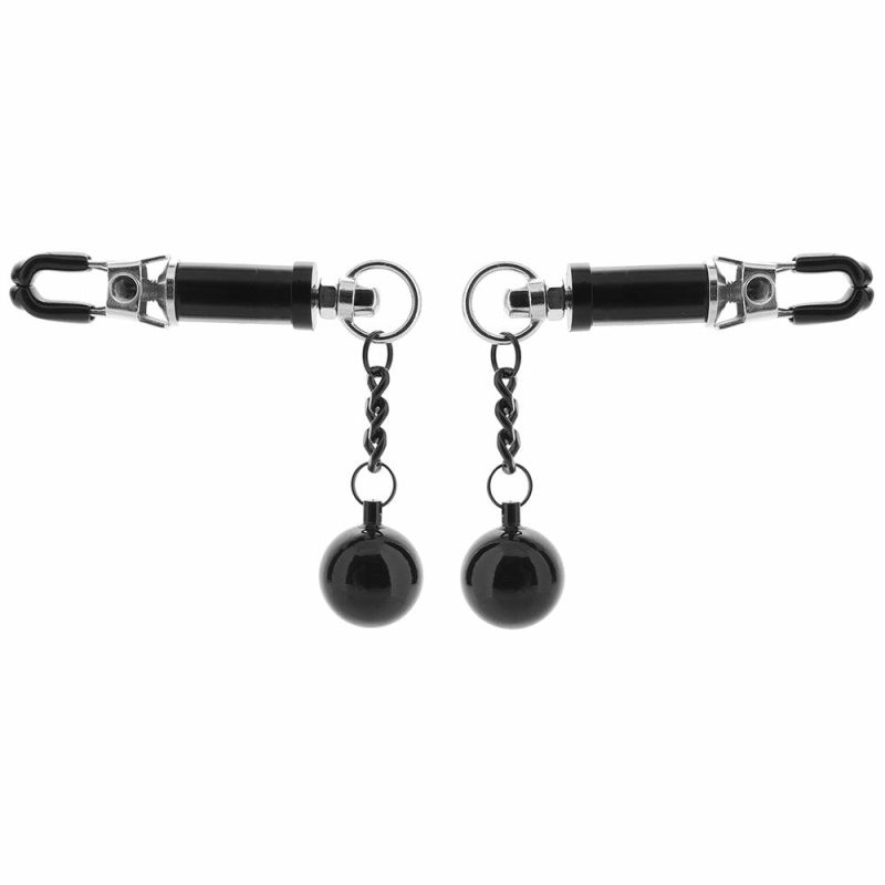 Bondage | Nipple Grips Weighted Twist Nipple Clamps Bondage Bondage