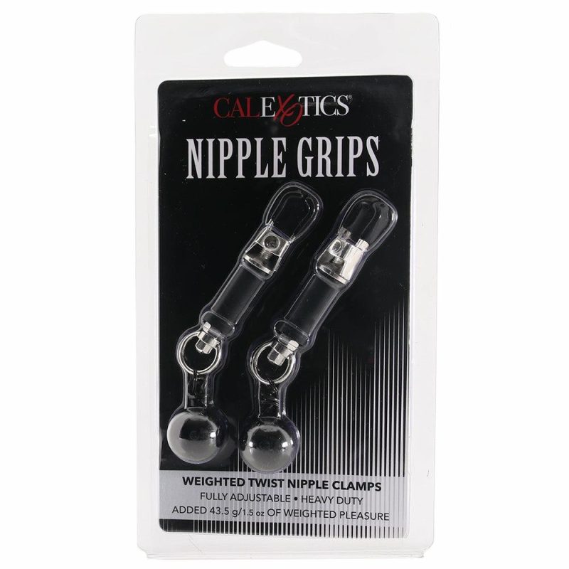 Bondage | Nipple Grips Weighted Twist Nipple Clamps Bondage Bondage