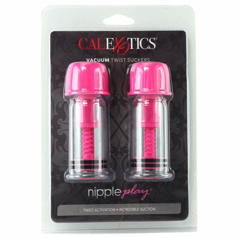 Bondage | Nipple Play Vacuum Twist Suckers In Pink Bondage Bondage