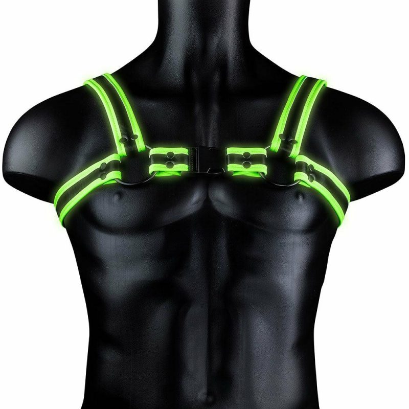 Bondage | Ouch! Glow In The Dark Bulldog Buckle Harness /M Bondage Bondage