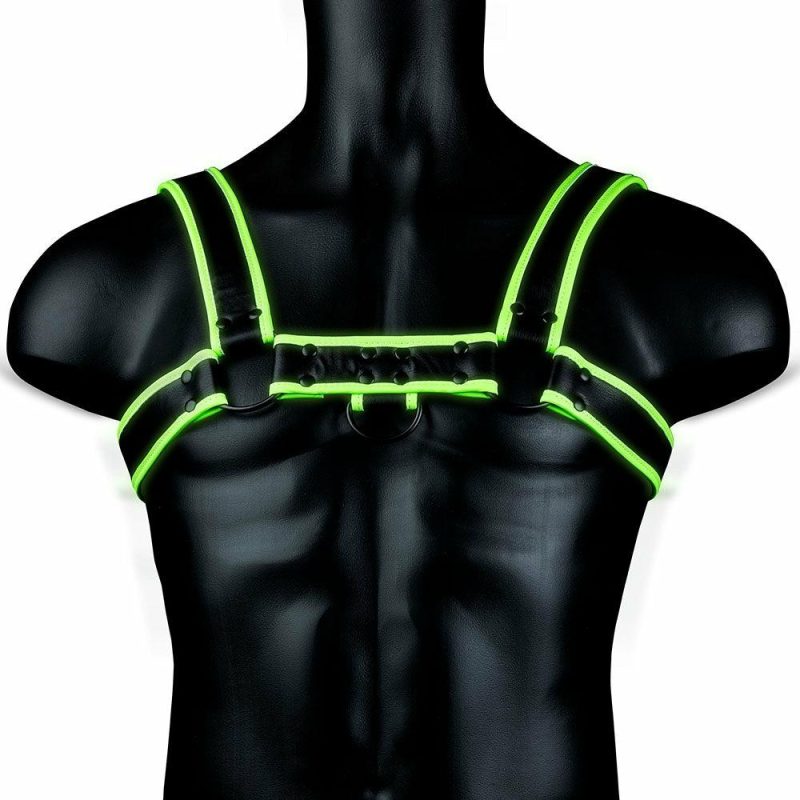 Bondage | Ouch! Glow In The Dark Bulldog Harness In L/Xl Bondage Bondage