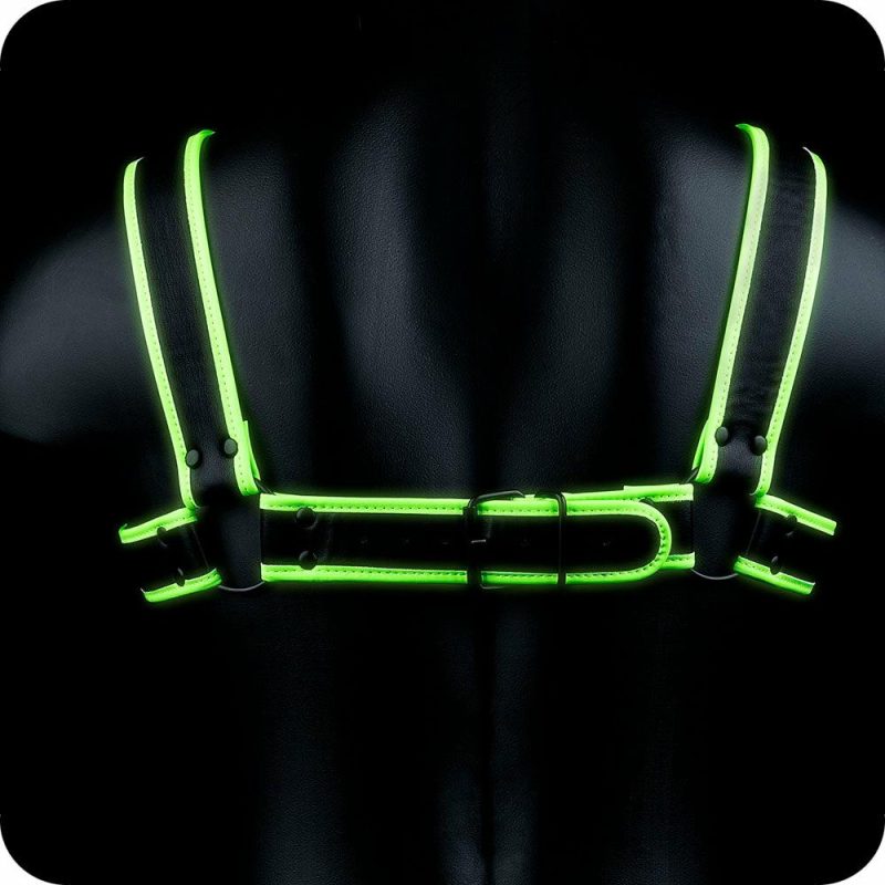 Bondage | Ouch! Glow In The Dark Bulldog Harness In L/Xl Bondage Bondage