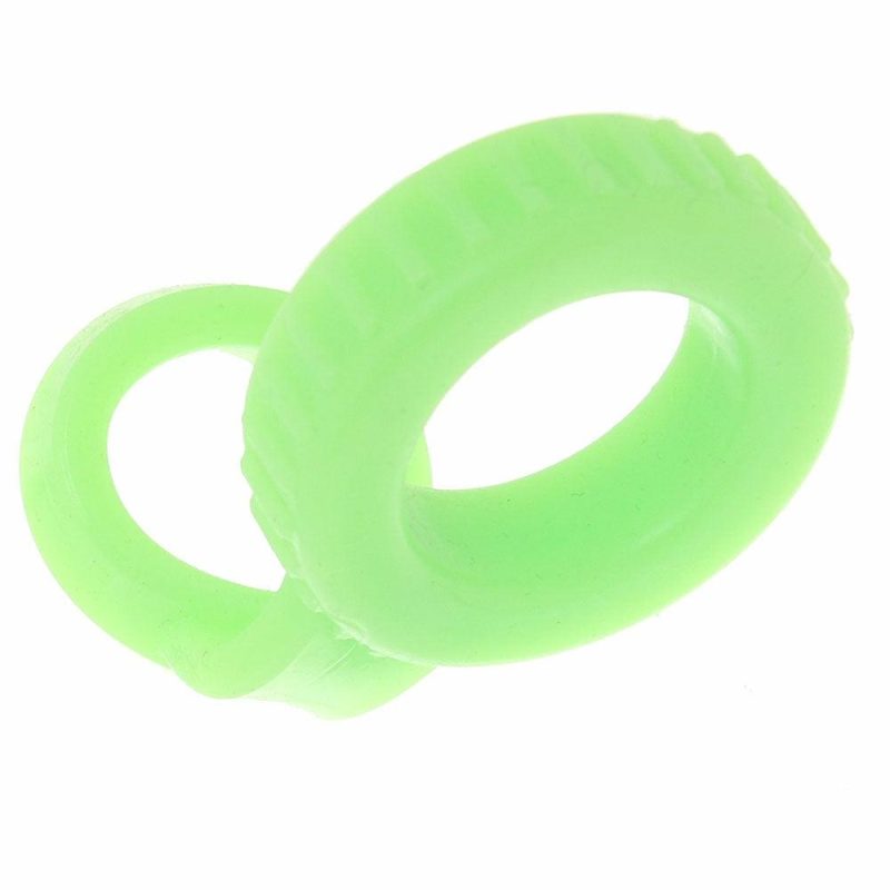 Bondage | Ouch! Glow In The Dark Double Cock Ring Bondage Bondage