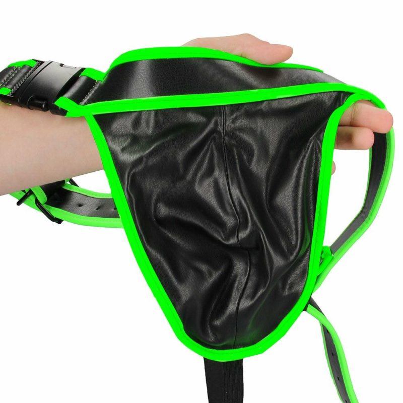 Bondage | Ouch! Glow In The Dark Side Buckle Jock Strap In L/Xl Bondage Bondage