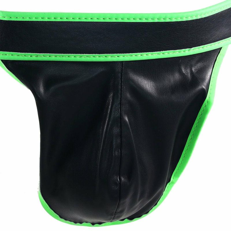 Bondage | Ouch! Glow In The Dark Side Buckle Jock Strap In L/Xl Bondage Bondage