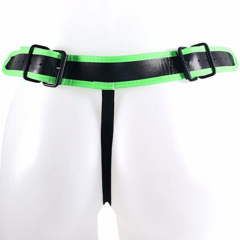 Bondage | Ouch! Glow In The Dark Side Buckle Jock Strap In L/Xl Bondage Bondage