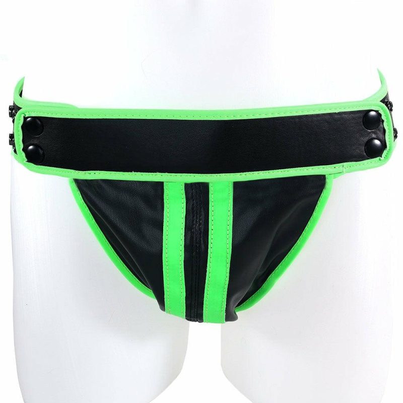 Bondage | Ouch! Glow In The Dark Striped Jock Strap In S/M Bondage Bondage