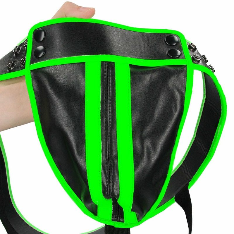 Bondage | Ouch! Glow In The Dark Striped Jock Strap In S/M Bondage Bondage