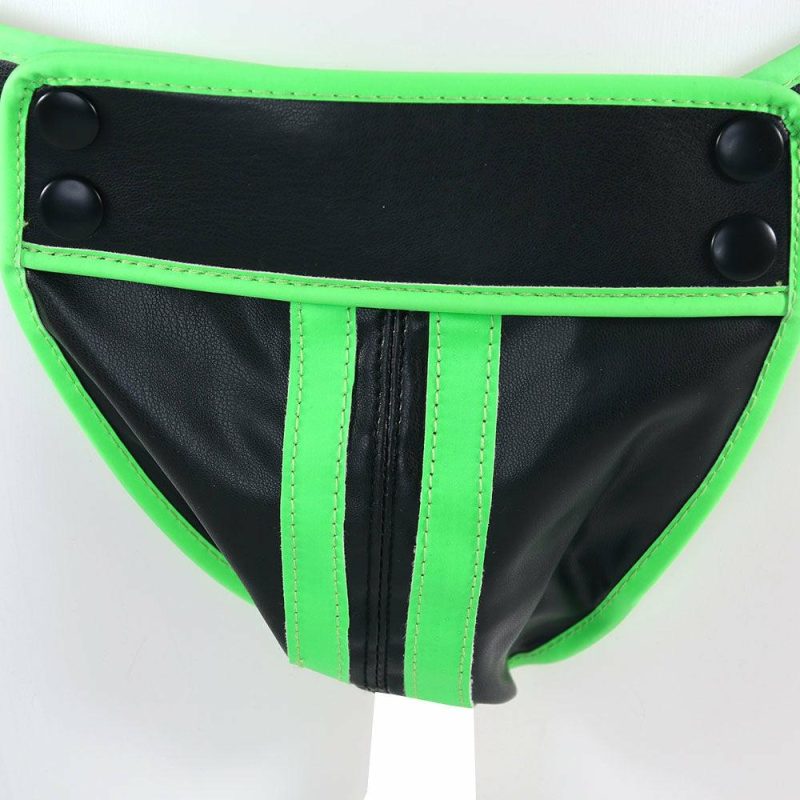 Bondage | Ouch! Glow In The Dark Striped Pouch Jock Strap /M Bondage Bondage