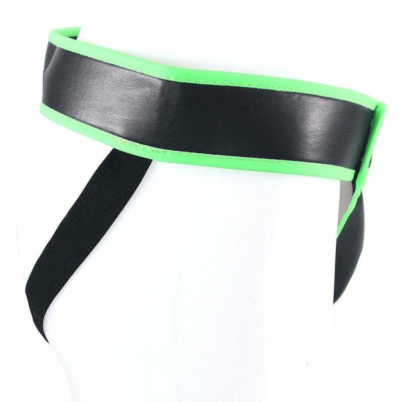 Bondage | Ouch! Glow In The Dark Striped Pouch Jock Strap /M Bondage Bondage