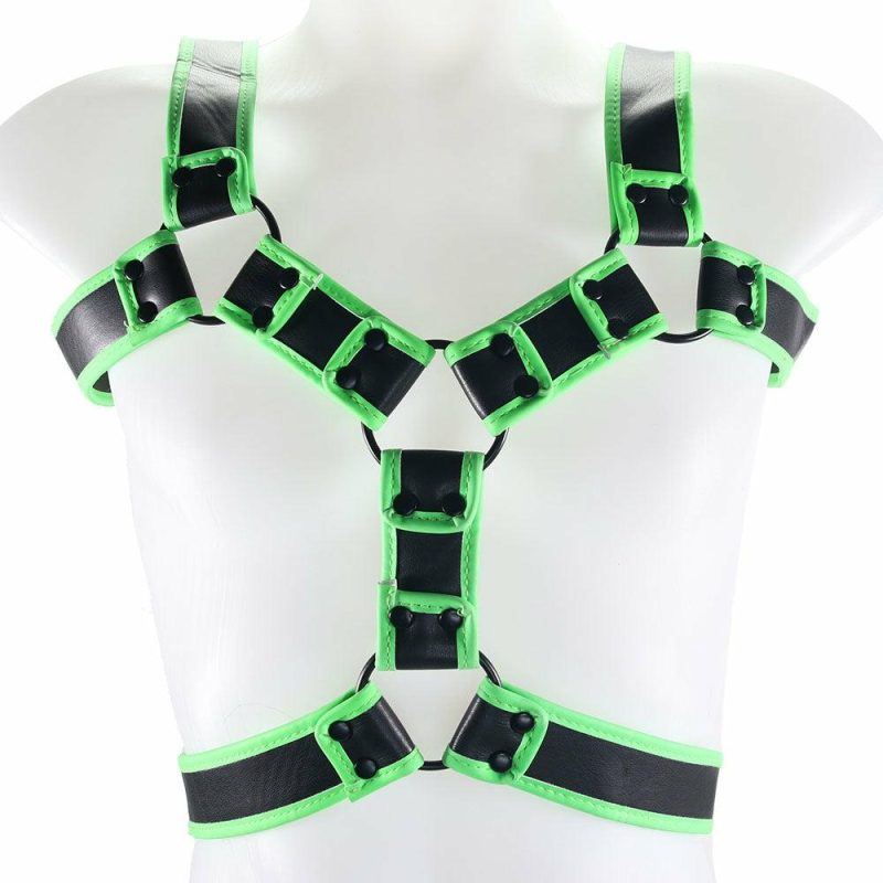 Bondage | Ouch! Glow In The Dark Upper Body Harness In S/M Bondage Bondage