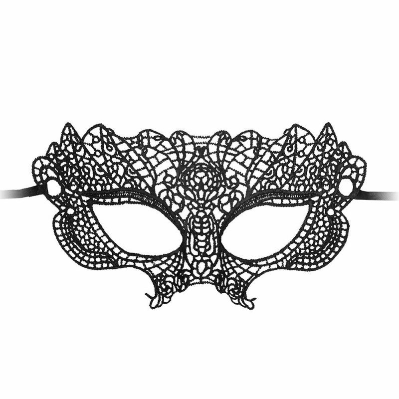 Bondage | Ouch! Princess Lace Mask In Black Bondage Bondage